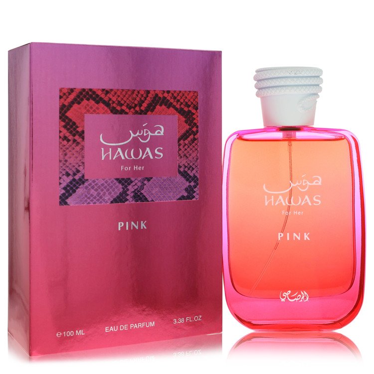 Hawas Pink 3.38 oz Eau De Parfum Spray For Women By Rasasi