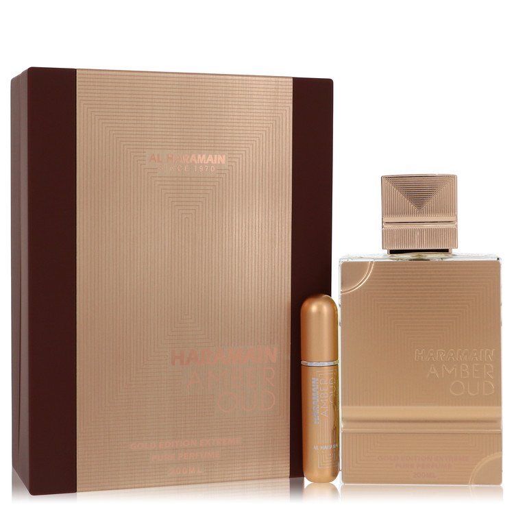 Image of Al Haramain Al Haramain Amber Oud Gold Edition Extreme Perfume 6.7 Pure Perfume Spray + 0.34 oz Refillable Spray  - Best Deals
