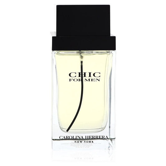 Chic 3.4 oz Eau De Toilette Spray (Tester) For Men By Carolina Herrera
