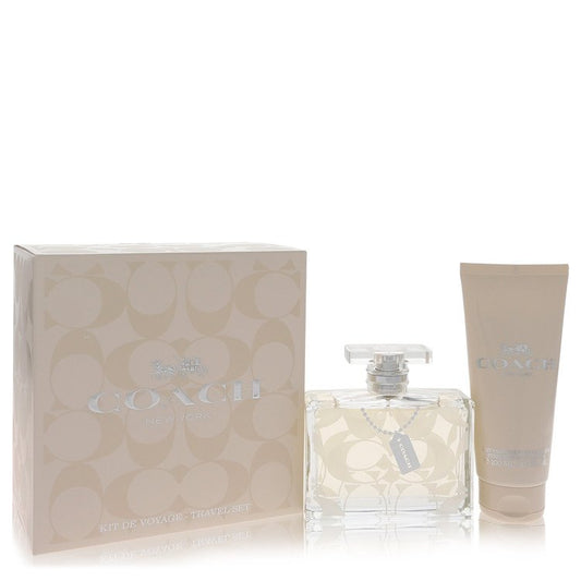 Coach Signature Gift Set By Coach 3.3 oz Eau De Parfum + 3.3 oz Body Lotion Travel Set For Women By Coach