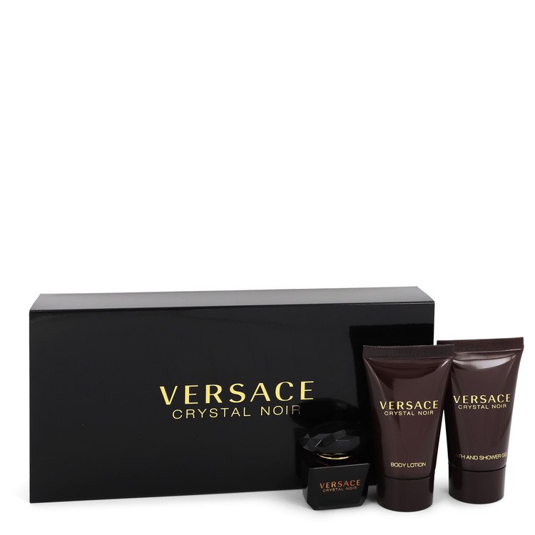 Image of Versace Crystal Noir Gift Set By Versace .17 oz Mini EDT + .8 oz Shower Gel + .8 oz Body Lotion by Versace .17 oz Mini EDT + .8 oz Shower Gel + .8 oz Body Lotion EDT - Best Deals