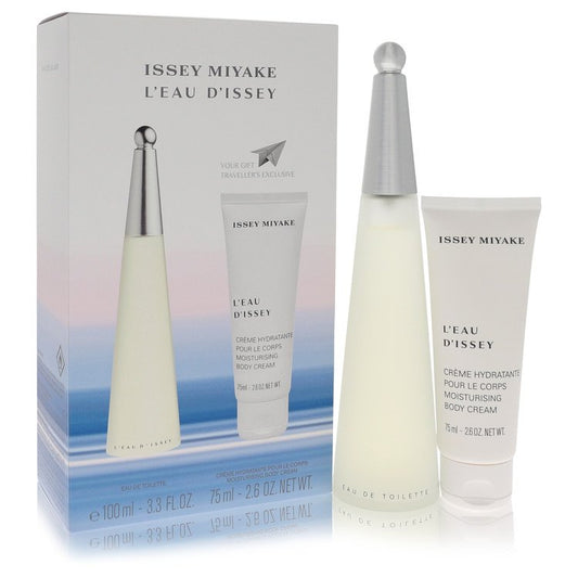 L'eau D'issey (issey Miyake) Gift Set By Issey Miyake 3.3 oz Eau DeToilette Spray + 2.6 oz Body Cream (issey Miyake) For Women By Issey Miyake