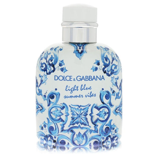 Light Blue Summer Vibes 4.2 oz Eau De Toilette Spray (Tester) For Men By Dolce & Gabbana