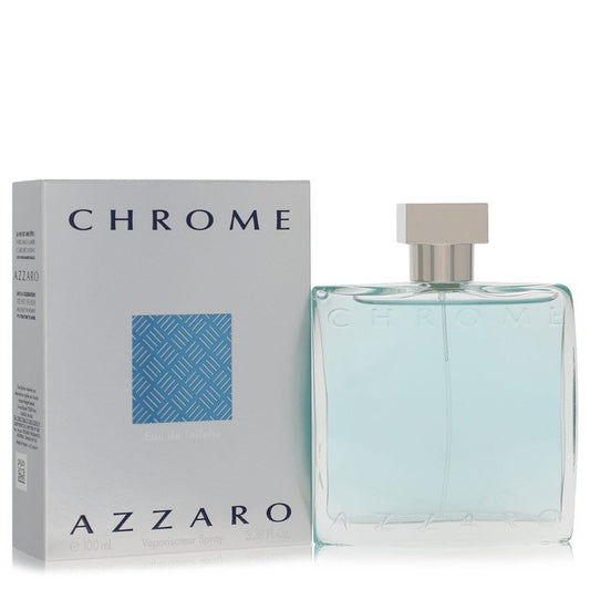 Chrome 3.4 oz Eau De Toilette Spray For Men By Azzaro