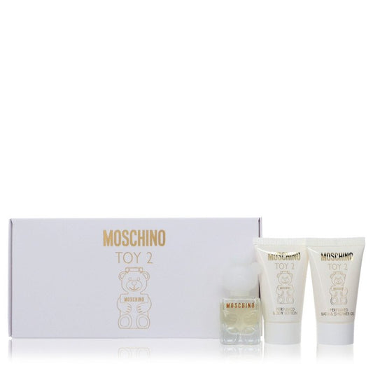 Moschino Toy 2 Gift Set By Moschino .17 oz Mini EDP Spray + .8 oz Body Lotion + .8 oz Shower Gel For Women By Moschino
