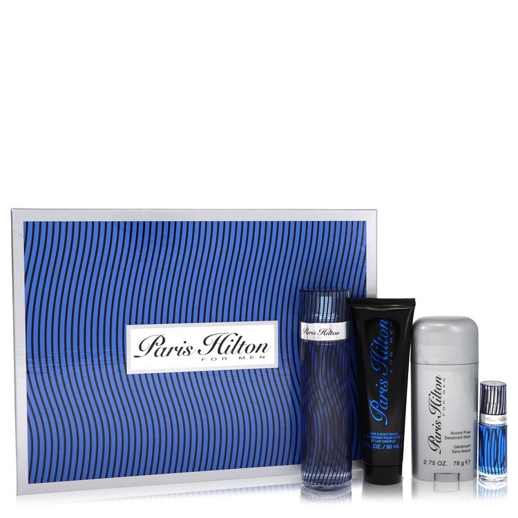 Image of Paris Hilton Paris Hilton Gift Set By Paris Hilton 3.4 oz  Eau De Toilette Spray + 3 oz Body Wash + 2.75 oz Deodorant Stick + .25 Mini EDT Spray by Paris Hilton 3.4 oz  Eau De Toilette Spray + 3 oz Body Wash + 2.75 oz Deodorant Stick + .25 Mini EDT Spray Eau De Toilette - Best Deals
