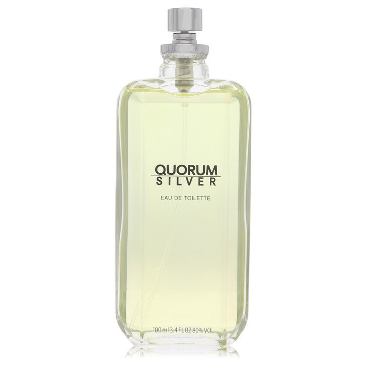 Quorum Silver 3.4 oz Eau De Toilette Spray (Tester) For Men By Puig
