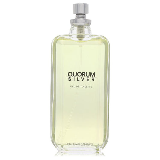 Quorum Silver 3.4 oz Eau De Toilette Spray (Tester) For Men By Puig