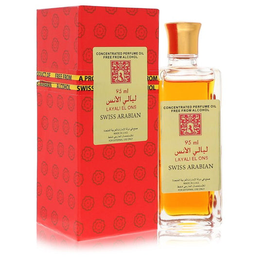 Swiss Arabian Layali El Ons 3.21 oz Concentrated Perfume Oil Free From Alcohol For Women By Swiss Arabian
