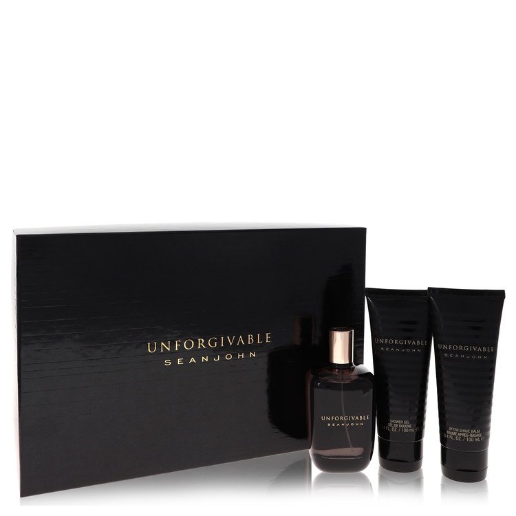 Image of Sean John Unforgivable Gift Set By Sean John 4.2 oz Eau De Toilette Spray + 3.4 oz Shower Gel + 3.4 oz After Shave Balm by Sean John 4.2 oz Eau De Toilette Spray + 3.4 oz Shower Gel + 3.4 oz After Shave Balm Eau De Toilette - Best Deals