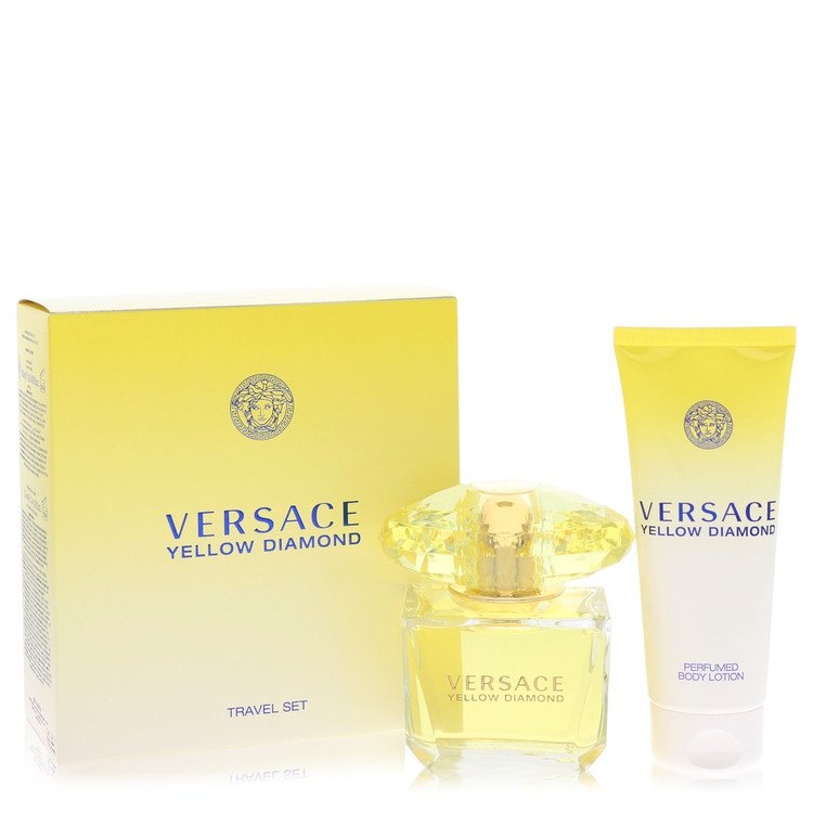 Image of Versace Versace Yellow Diamond Gift Set By Versace 3 oz Eau De Toilette Spray + 3.4 oz Body lotion by Versace 3 oz Eau De Toilette Spray + 3.4 oz Body lotion Eau De Toilette - Best Deals
