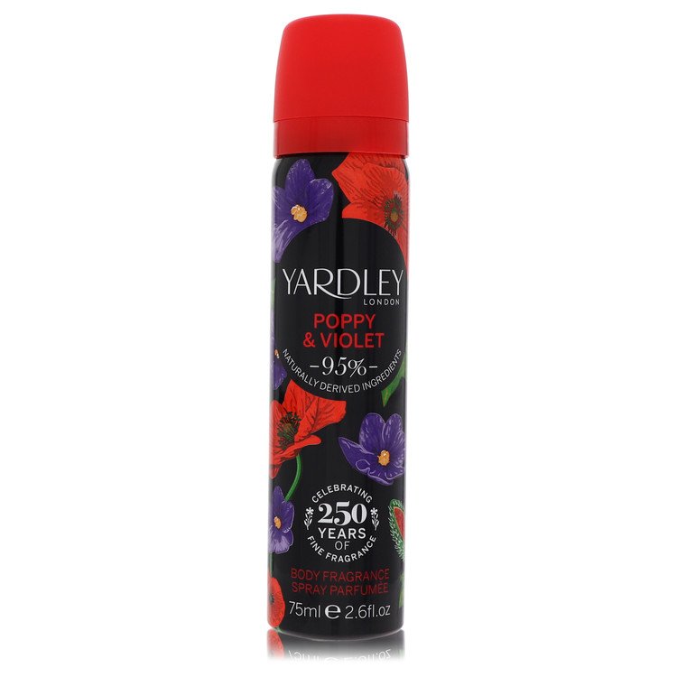 Image of Yardley London Yardley Poppy & Violet Body Fragrance Spray By Yardley London 2.6 oz Body Fragrance Spray by Yardley London 2.6 oz Body Fragrance Spray  - Best Deals